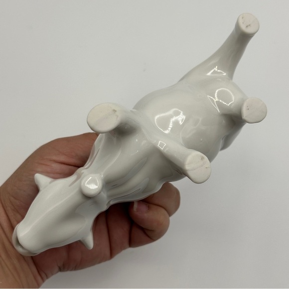 White Ceramic Cow Creamer - Picture 6 of 8